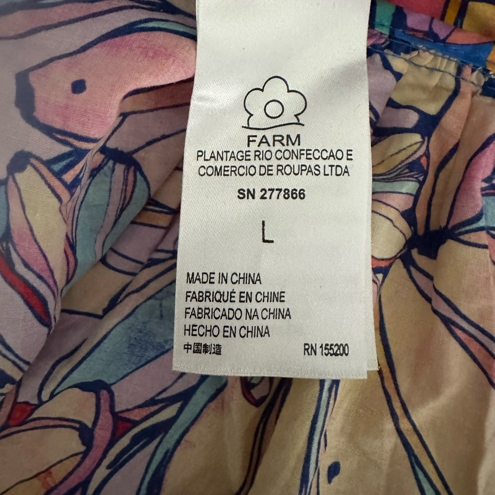 FARM for Anthropologie | Balloon Sleeve Blouse Sz L EUC - Picture 12 of 15